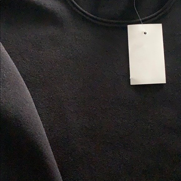 NWT VINCE black stretchy midi bodycon knit dress - Picture 7 of 7